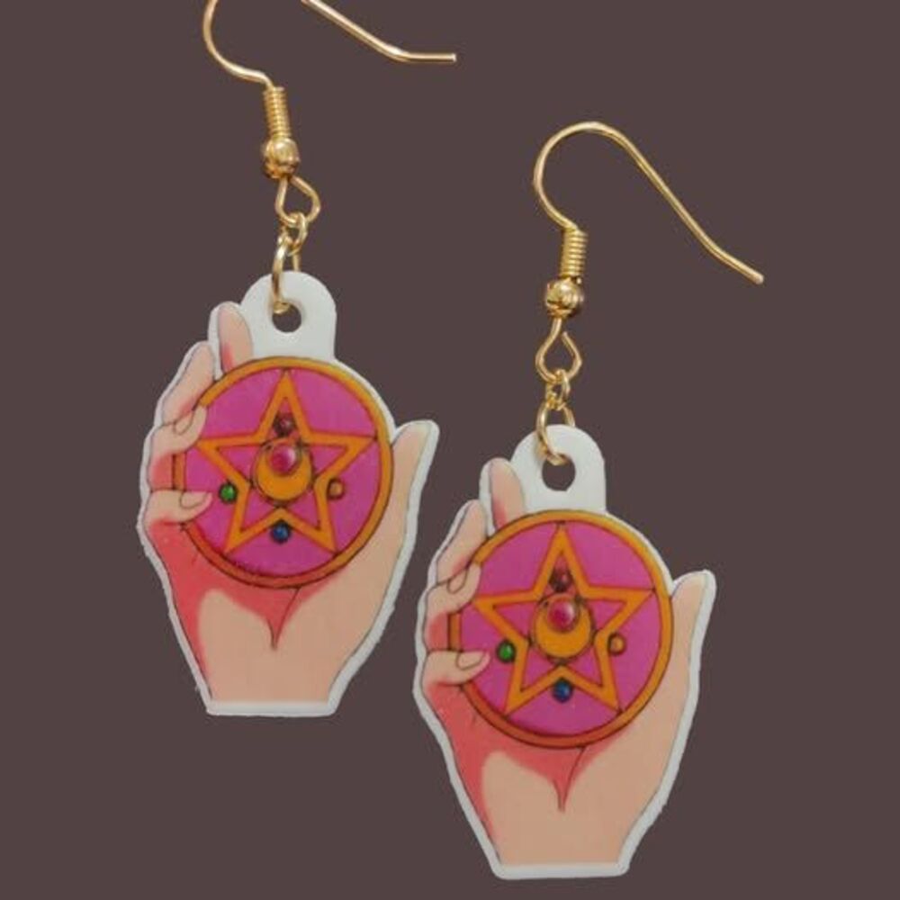 Sailor Moon Earrings-Wires-Silver